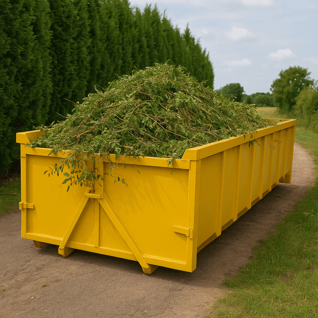 Quelle benne choisir pour vos déchets verts (tailles, branches, herbes) ? Le guide complet