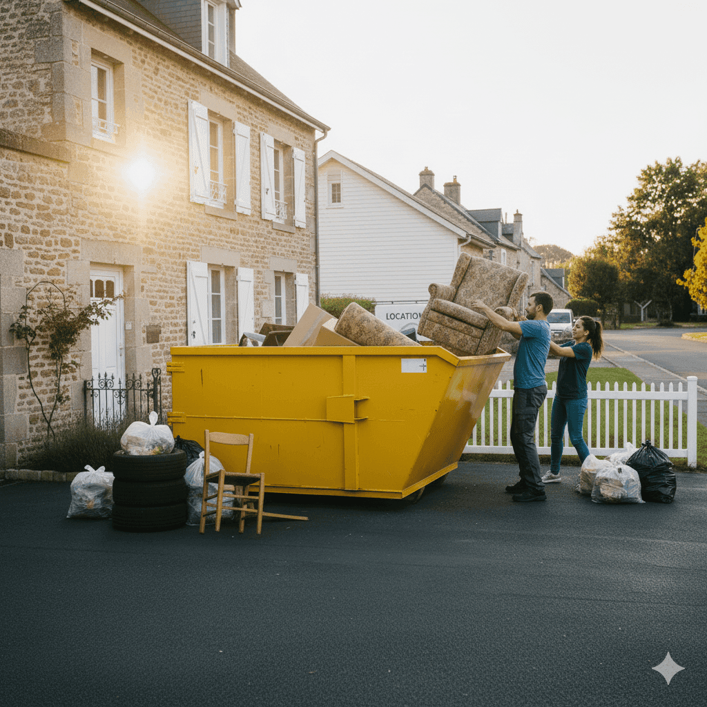 Location de Benne pour Encombrants & Débarras Maison Facile et Rapide